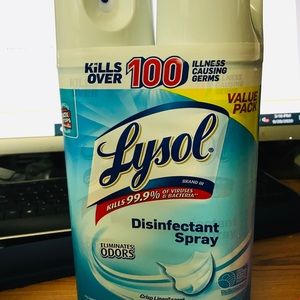 Lot of  TWO~ Disinfectant Spray Cans~ Value Pack